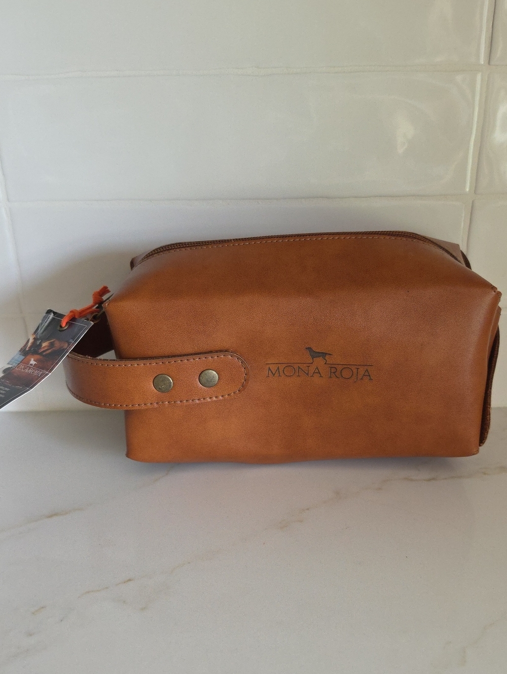 Mona Roja Colombian Leather Dopp Kit / Travel Toiletry Bag – New With Tags (NWT)